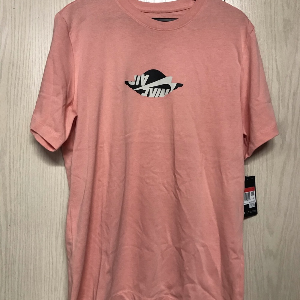 Nike Air Jordan Wings Logo T Shirt Rust Pink